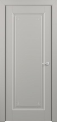 Дверь Zadoor Неаполь Тип-3 Грей Декоративная Патина Серебро Глухая