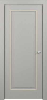Дверь Zadoor Неаполь Тип-3 Грей Патина Золото Глухая