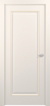 Дверь Zadoor Неаполь Тип-3 Жемчужно-перламутровый Патина Золото Глухая