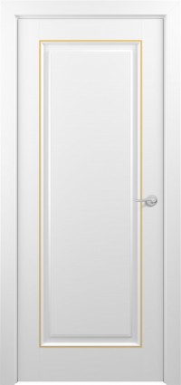 Дверь Zadoor Неаполь Тип-2 Белый Патина Золото Глухая