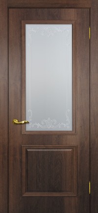 Дверь Мариам Верона-1 Дуб сан-томе Контурный полимер бесцветный