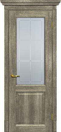 Дверь Мариам Тоскана-1 Гриджио Рисунок Решетка