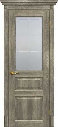 Дверь Мариам Тоскана-2 Гриджио Рисунок Решетка