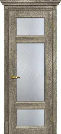 Дверь Мариам Тоскана-3 Гриджио Контурный полимер Ромб