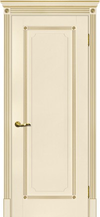 Дверь Мариам Флоренция-1 Магнолия патина золото Глухая