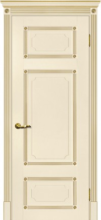 Дверь Мариам Флоренция-3 Магнолия патина золото Глухая